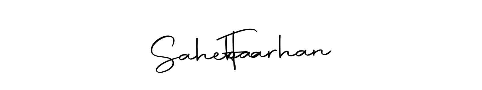 You can use this online signature creator to create a handwritten signature for the name Saheba    Farhan. This is the best online autograph maker. Saheba    Farhan signature style 10 images and pictures png