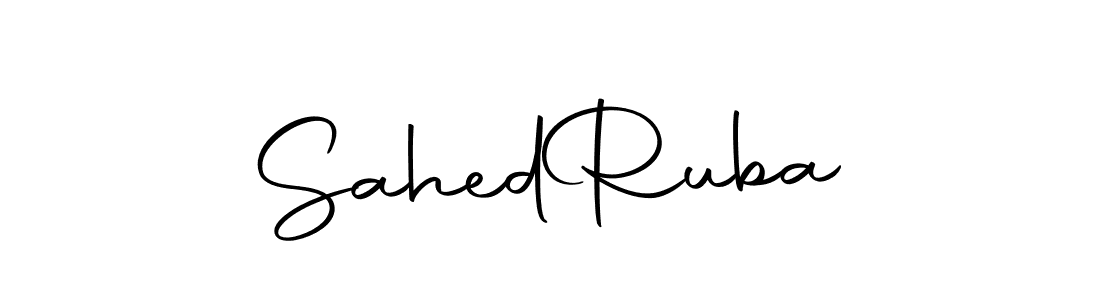Design your own signature with our free online signature maker. With this signature software, you can create a handwritten (Autography-DOLnW) signature for name Sahed  Ruba. Sahed  Ruba signature style 10 images and pictures png