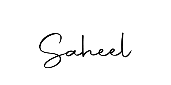 Design your own signature with our free online signature maker. With this signature software, you can create a handwritten (Autography-DOLnW) signature for name Saheel. Saheel signature style 10 images and pictures png