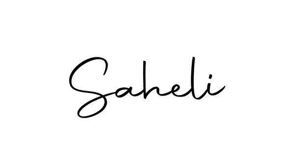 How to make Saheli name signature. Use Autography-DOLnW style for creating short signs online. This is the latest handwritten sign. Saheli signature style 10 images and pictures png