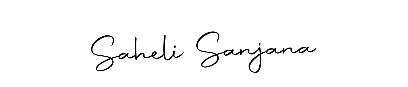 Create a beautiful signature design for name Saheli Sanjana. With this signature (Autography-DOLnW) fonts, you can make a handwritten signature for free. Saheli Sanjana signature style 10 images and pictures png