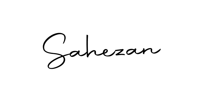 Design your own signature with our free online signature maker. With this signature software, you can create a handwritten (Autography-DOLnW) signature for name Sahezan. Sahezan signature style 10 images and pictures png