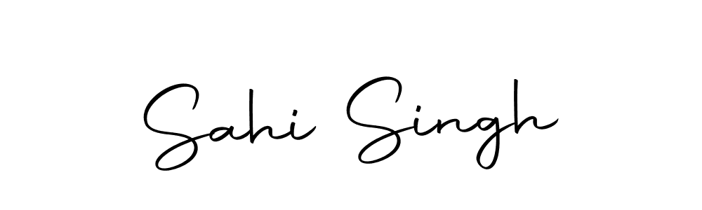 Create a beautiful signature design for name Sahi Singh. With this signature (Autography-DOLnW) fonts, you can make a handwritten signature for free. Sahi Singh signature style 10 images and pictures png