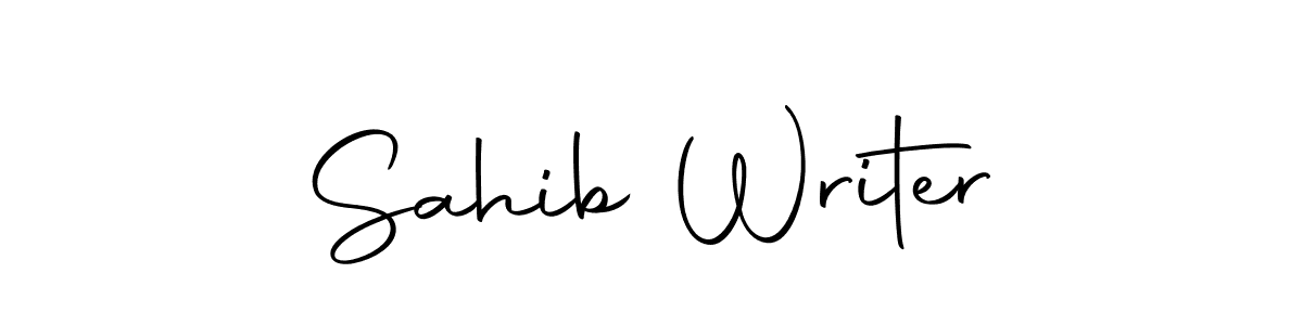 This is the best signature style for the Sahib Writer name. Also you like these signature font (Autography-DOLnW). Mix name signature. Sahib Writer signature style 10 images and pictures png