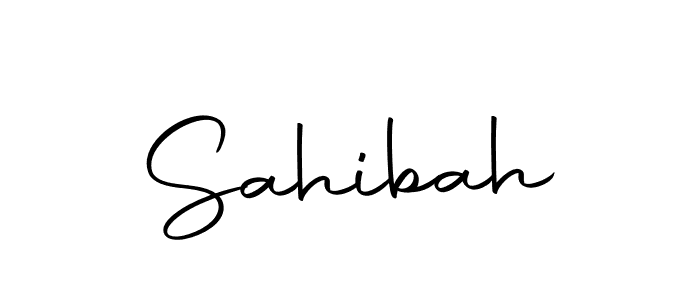 Use a signature maker to create a handwritten signature online. With this signature software, you can design (Autography-DOLnW) your own signature for name Sahibah. Sahibah signature style 10 images and pictures png