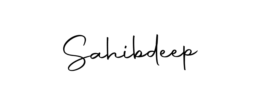 Create a beautiful signature design for name Sahibdeep. With this signature (Autography-DOLnW) fonts, you can make a handwritten signature for free. Sahibdeep signature style 10 images and pictures png