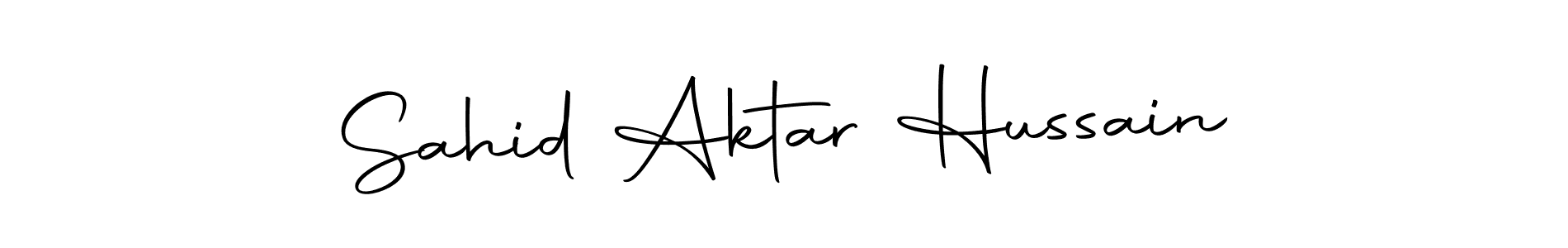 Create a beautiful signature design for name Sahid Aktar Hussain. With this signature (Autography-DOLnW) fonts, you can make a handwritten signature for free. Sahid Aktar Hussain signature style 10 images and pictures png