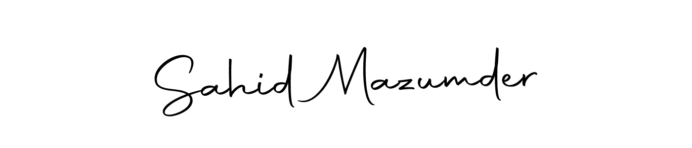 Make a beautiful signature design for name Sahid Mazumder. With this signature (Autography-DOLnW) style, you can create a handwritten signature for free. Sahid Mazumder signature style 10 images and pictures png