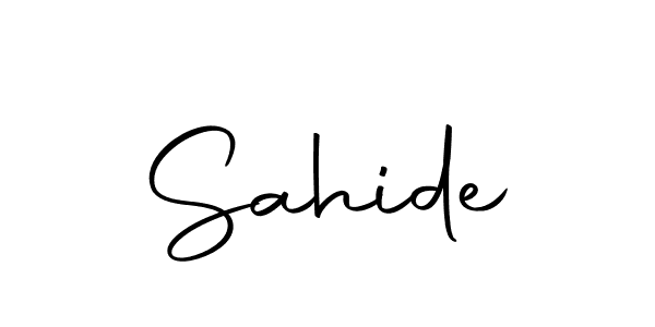 Design your own signature with our free online signature maker. With this signature software, you can create a handwritten (Autography-DOLnW) signature for name Sahide. Sahide signature style 10 images and pictures png