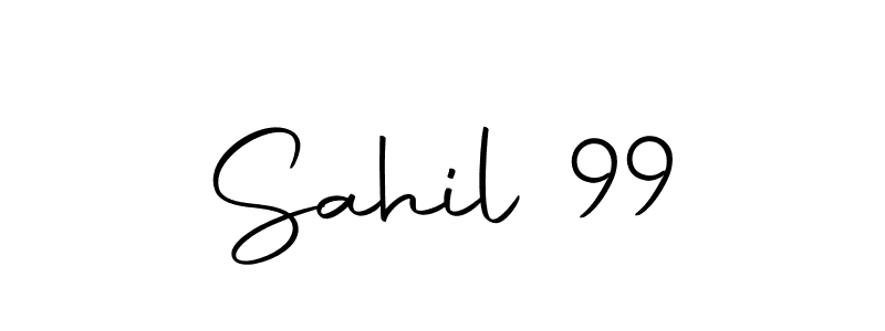 How to make Sahil 99 name signature. Use Autography-DOLnW style for creating short signs online. This is the latest handwritten sign. Sahil 99 signature style 10 images and pictures png