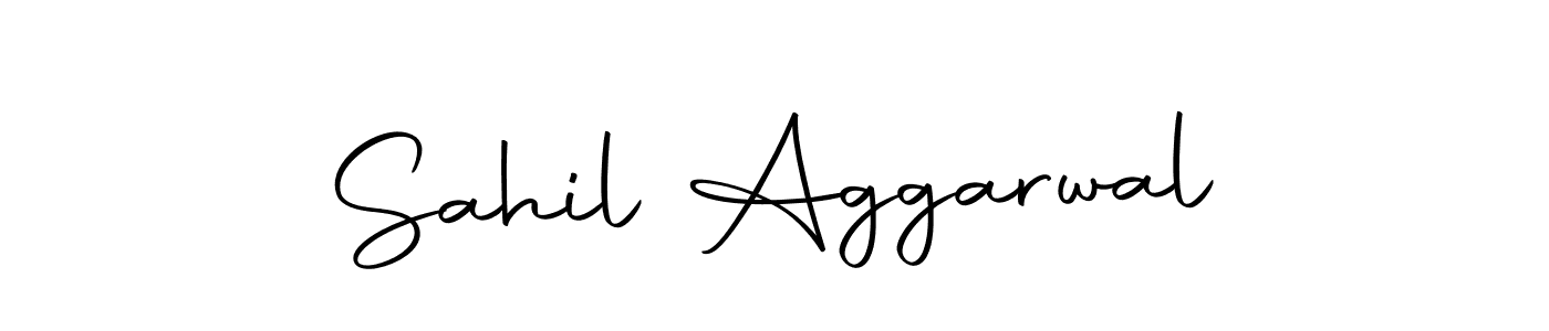 Create a beautiful signature design for name Sahil Aggarwal. With this signature (Autography-DOLnW) fonts, you can make a handwritten signature for free. Sahil Aggarwal signature style 10 images and pictures png