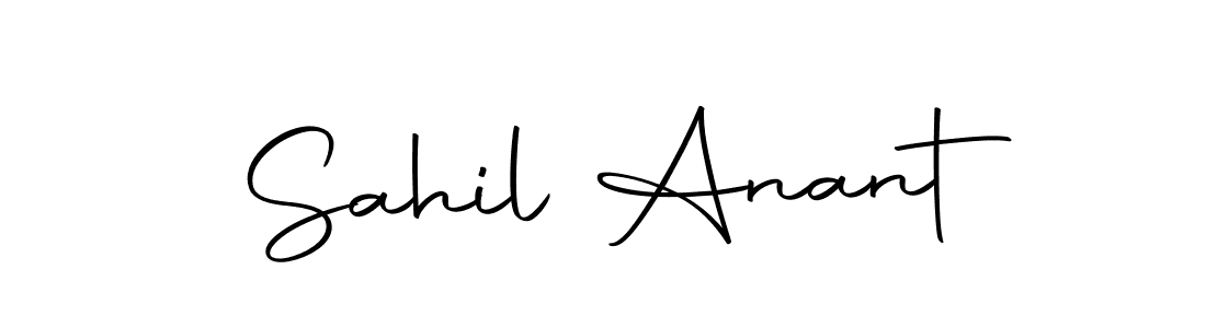 Make a beautiful signature design for name Sahil Anant. Use this online signature maker to create a handwritten signature for free. Sahil Anant signature style 10 images and pictures png