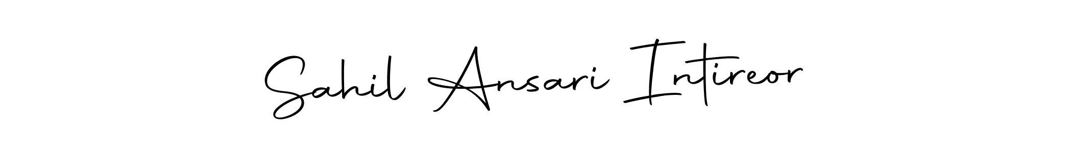 Make a short Sahil Ansari Intireor signature style. Manage your documents anywhere anytime using Autography-DOLnW. Create and add eSignatures, submit forms, share and send files easily. Sahil Ansari Intireor signature style 10 images and pictures png