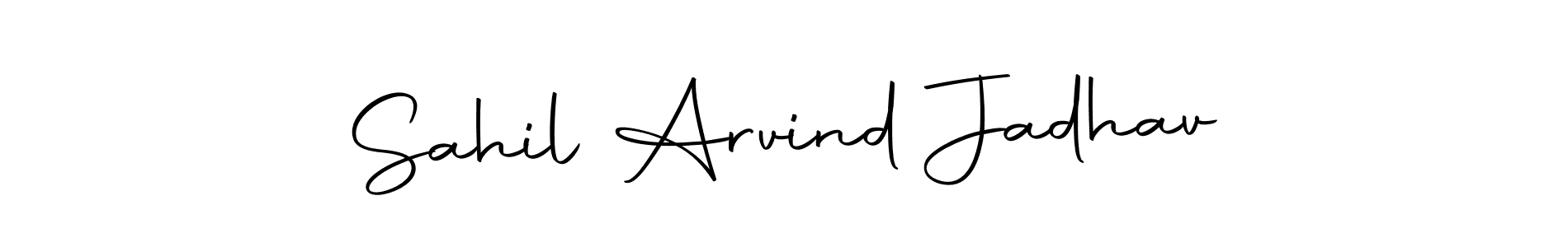 Autography-DOLnW is a professional signature style that is perfect for those who want to add a touch of class to their signature. It is also a great choice for those who want to make their signature more unique. Get Sahil Arvind Jadhav name to fancy signature for free. Sahil Arvind Jadhav signature style 10 images and pictures png