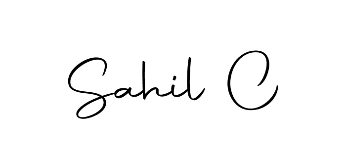 Also we have Sahil C name is the best signature style. Create professional handwritten signature collection using Autography-DOLnW autograph style. Sahil C signature style 10 images and pictures png