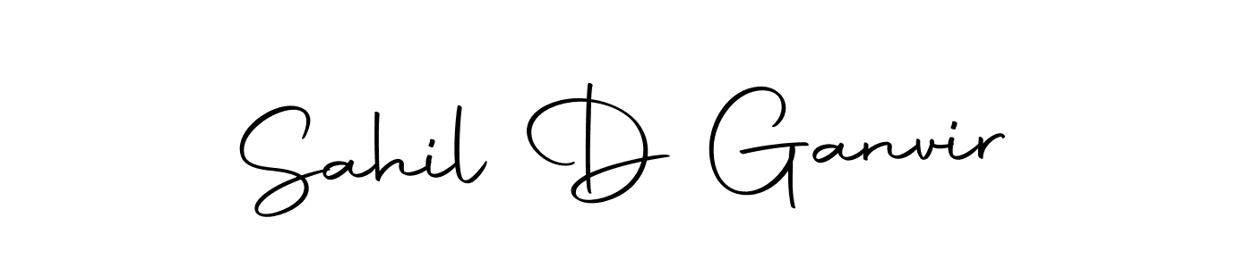 Make a beautiful signature design for name Sahil D Ganvir. With this signature (Autography-DOLnW) style, you can create a handwritten signature for free. Sahil D Ganvir signature style 10 images and pictures png