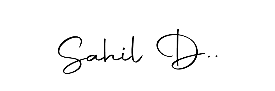 Make a beautiful signature design for name Sahil D... Use this online signature maker to create a handwritten signature for free. Sahil D.. signature style 10 images and pictures png