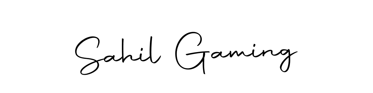 Design your own signature with our free online signature maker. With this signature software, you can create a handwritten (Autography-DOLnW) signature for name Sahil Gaming. Sahil Gaming signature style 10 images and pictures png