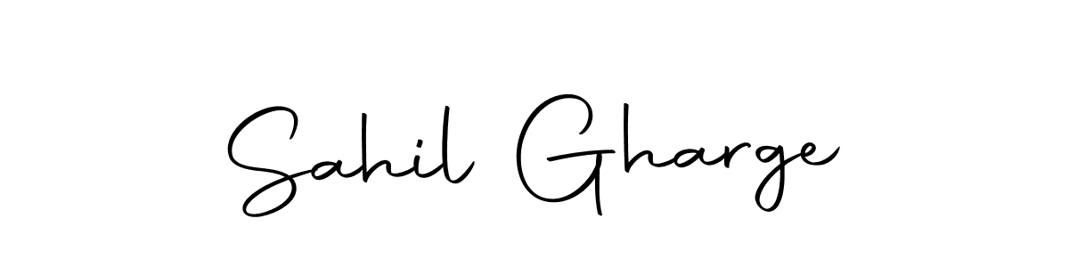 if you are searching for the best signature style for your name Sahil Gharge. so please give up your signature search. here we have designed multiple signature styles  using Autography-DOLnW. Sahil Gharge signature style 10 images and pictures png