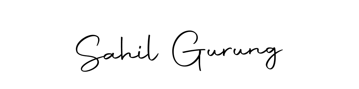 Also we have Sahil Gurung name is the best signature style. Create professional handwritten signature collection using Autography-DOLnW autograph style. Sahil Gurung signature style 10 images and pictures png
