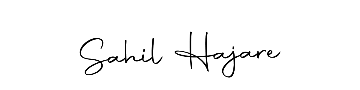 Create a beautiful signature design for name Sahil Hajare. With this signature (Autography-DOLnW) fonts, you can make a handwritten signature for free. Sahil Hajare signature style 10 images and pictures png