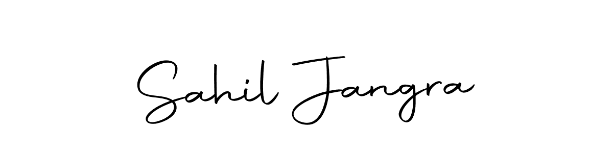 The best way (Autography-DOLnW) to make a short signature is to pick only two or three words in your name. The name Sahil Jangra include a total of six letters. For converting this name. Sahil Jangra signature style 10 images and pictures png