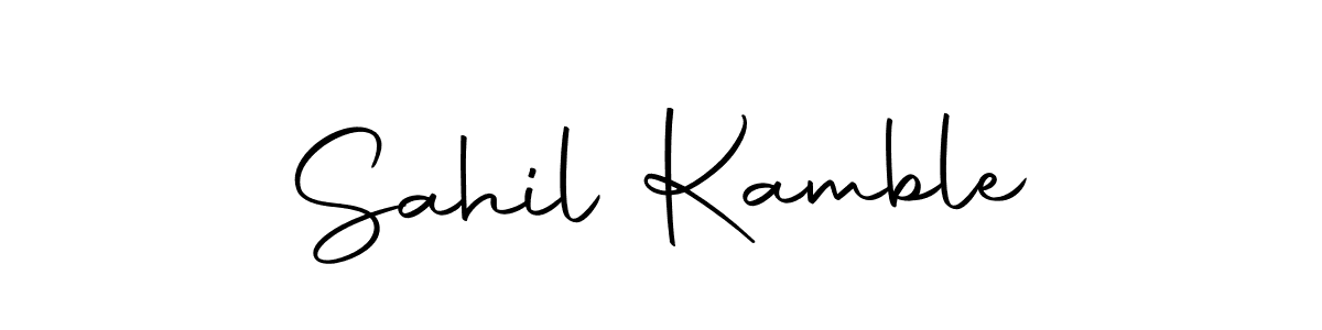 Make a beautiful signature design for name Sahil Kamble. Use this online signature maker to create a handwritten signature for free. Sahil Kamble signature style 10 images and pictures png