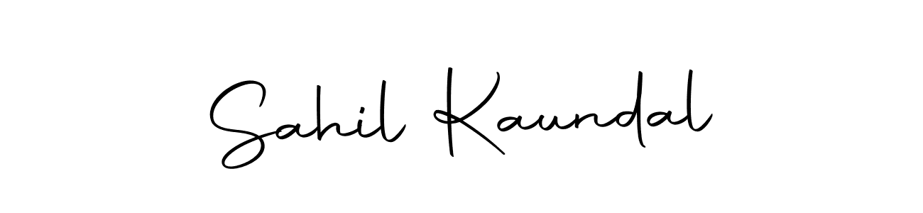 How to make Sahil Kaundal name signature. Use Autography-DOLnW style for creating short signs online. This is the latest handwritten sign. Sahil Kaundal signature style 10 images and pictures png