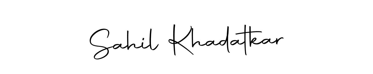 This is the best signature style for the Sahil Khadatkar name. Also you like these signature font (Autography-DOLnW). Mix name signature. Sahil Khadatkar signature style 10 images and pictures png