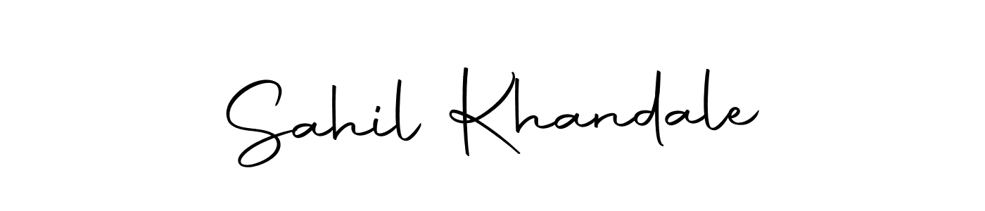 How to make Sahil Khandale signature? Autography-DOLnW is a professional autograph style. Create handwritten signature for Sahil Khandale name. Sahil Khandale signature style 10 images and pictures png
