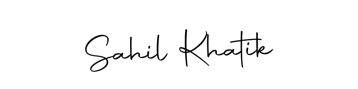 Also we have Sahil Khatik name is the best signature style. Create professional handwritten signature collection using Autography-DOLnW autograph style. Sahil Khatik signature style 10 images and pictures png