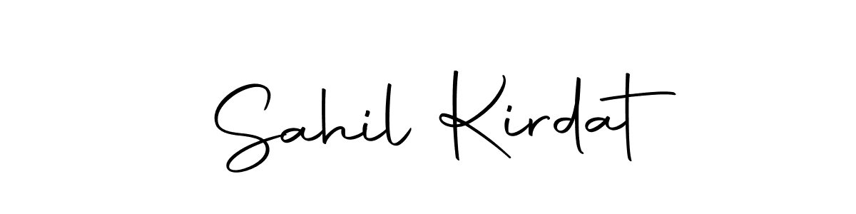 Create a beautiful signature design for name Sahil Kirdat. With this signature (Autography-DOLnW) fonts, you can make a handwritten signature for free. Sahil Kirdat signature style 10 images and pictures png