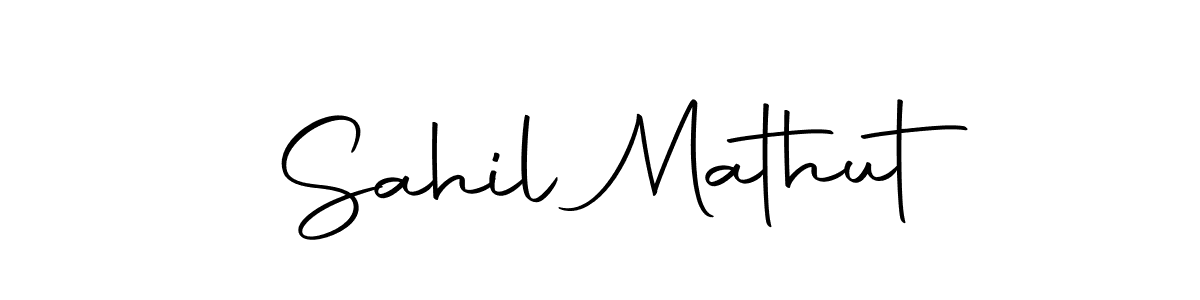 Use a signature maker to create a handwritten signature online. With this signature software, you can design (Autography-DOLnW) your own signature for name Sahil Mathut. Sahil Mathut signature style 10 images and pictures png