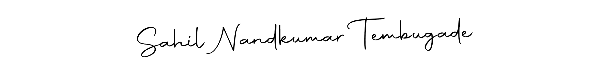 Make a beautiful signature design for name Sahil Nandkumar Tembugade. With this signature (Autography-DOLnW) style, you can create a handwritten signature for free. Sahil Nandkumar Tembugade signature style 10 images and pictures png