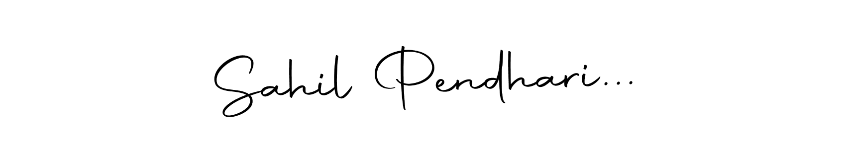 Use a signature maker to create a handwritten signature online. With this signature software, you can design (Autography-DOLnW) your own signature for name Sahil Pendhari.... Sahil Pendhari... signature style 10 images and pictures png