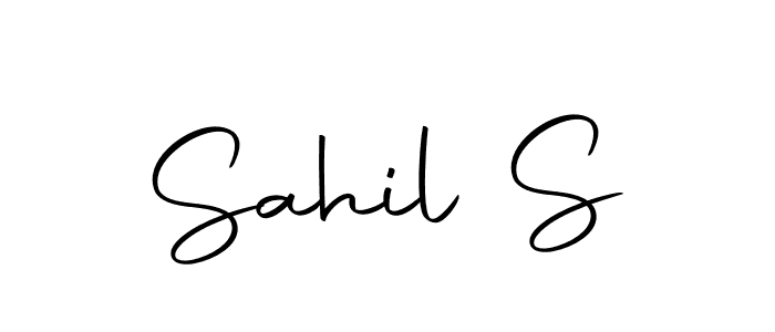 You should practise on your own different ways (Autography-DOLnW) to write your name (Sahil S) in signature. don't let someone else do it for you. Sahil S signature style 10 images and pictures png