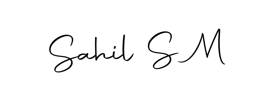 Sahil S M stylish signature style. Best Handwritten Sign (Autography-DOLnW) for my name. Handwritten Signature Collection Ideas for my name Sahil S M. Sahil S M signature style 10 images and pictures png