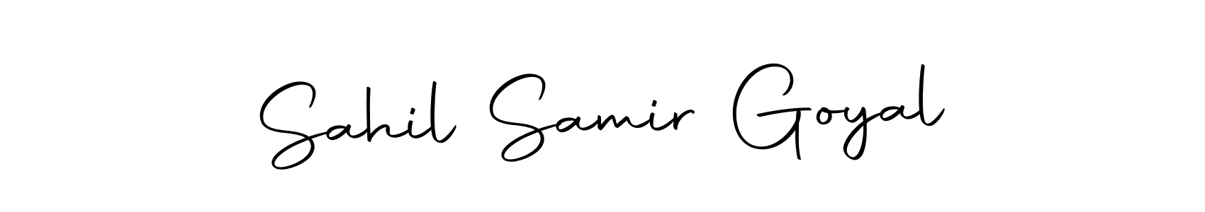 Once you've used our free online signature maker to create your best signature Autography-DOLnW style, it's time to enjoy all of the benefits that Sahil Samir Goyal name signing documents. Sahil Samir Goyal signature style 10 images and pictures png