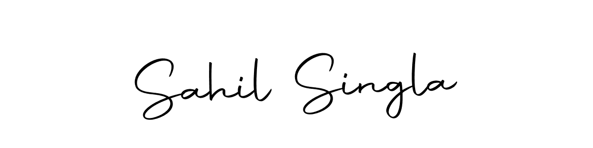Similarly Autography-DOLnW is the best handwritten signature design. Signature creator online .You can use it as an online autograph creator for name Sahil Singla. Sahil Singla signature style 10 images and pictures png