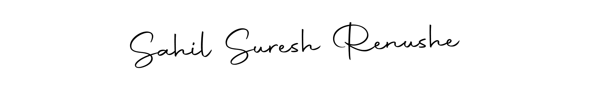 This is the best signature style for the Sahil Suresh Renushe name. Also you like these signature font (Autography-DOLnW). Mix name signature. Sahil Suresh Renushe signature style 10 images and pictures png