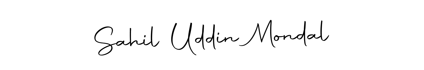 if you are searching for the best signature style for your name Sahil Uddin Mondal. so please give up your signature search. here we have designed multiple signature styles  using Autography-DOLnW. Sahil Uddin Mondal signature style 10 images and pictures png