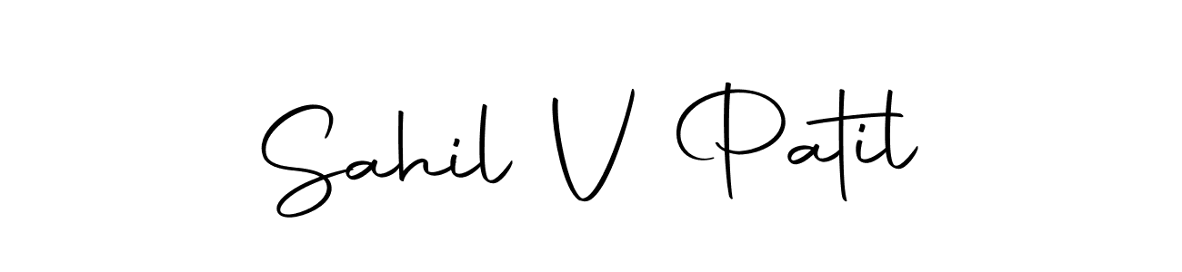 Similarly Autography-DOLnW is the best handwritten signature design. Signature creator online .You can use it as an online autograph creator for name Sahil V Patil. Sahil V Patil signature style 10 images and pictures png