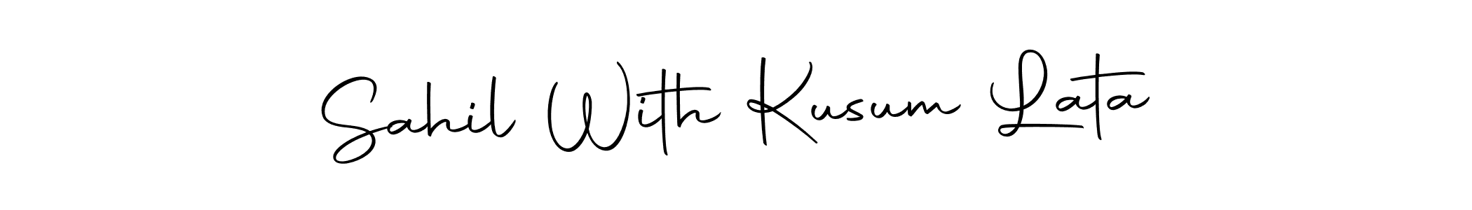 Check out images of Autograph of Sahil With Kusum Lata name. Actor Sahil With Kusum Lata Signature Style. Autography-DOLnW is a professional sign style online. Sahil With Kusum Lata signature style 10 images and pictures png