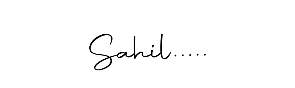 Make a beautiful signature design for name Sahil...... Use this online signature maker to create a handwritten signature for free. Sahil..... signature style 10 images and pictures png
