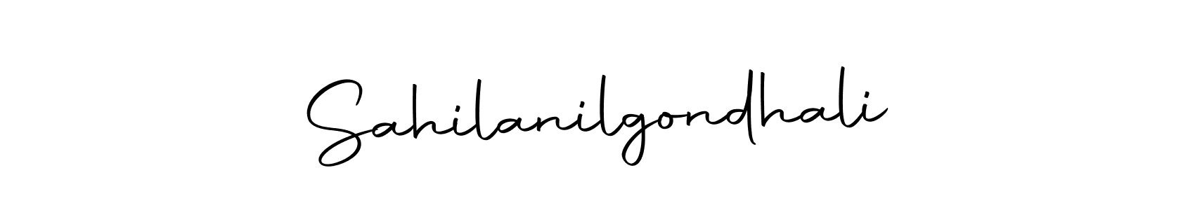 How to make Sahilanilgondhali name signature. Use Autography-DOLnW style for creating short signs online. This is the latest handwritten sign. Sahilanilgondhali signature style 10 images and pictures png