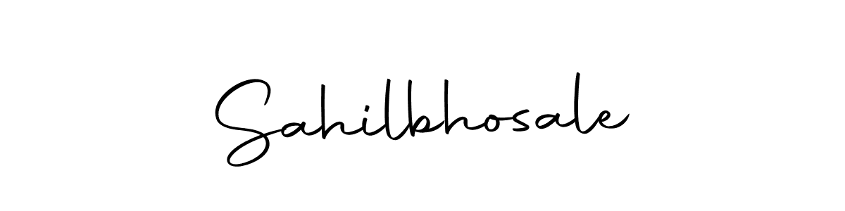 Design your own signature with our free online signature maker. With this signature software, you can create a handwritten (Autography-DOLnW) signature for name Sahilbhosale. Sahilbhosale signature style 10 images and pictures png