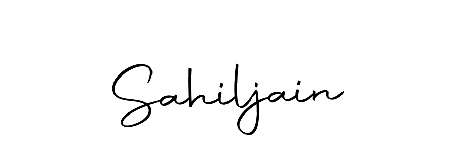 Make a beautiful signature design for name Sahiljain. Use this online signature maker to create a handwritten signature for free. Sahiljain signature style 10 images and pictures png