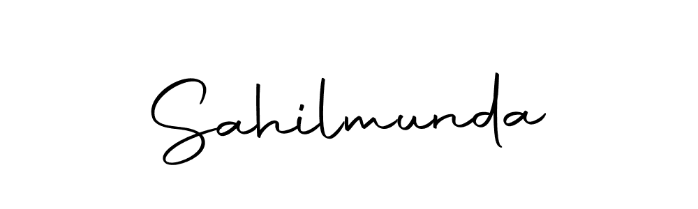 Here are the top 10 professional signature styles for the name Sahilmunda. These are the best autograph styles you can use for your name. Sahilmunda signature style 10 images and pictures png