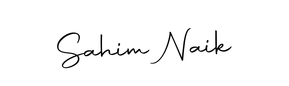 You should practise on your own different ways (Autography-DOLnW) to write your name (Sahim Naik) in signature. don't let someone else do it for you. Sahim Naik signature style 10 images and pictures png