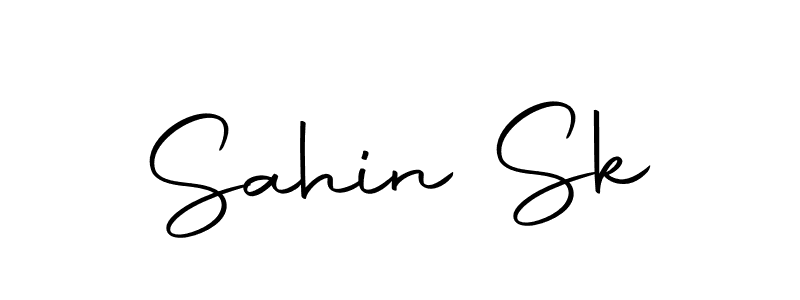 How to make Sahin Sk name signature. Use Autography-DOLnW style for creating short signs online. This is the latest handwritten sign. Sahin Sk signature style 10 images and pictures png